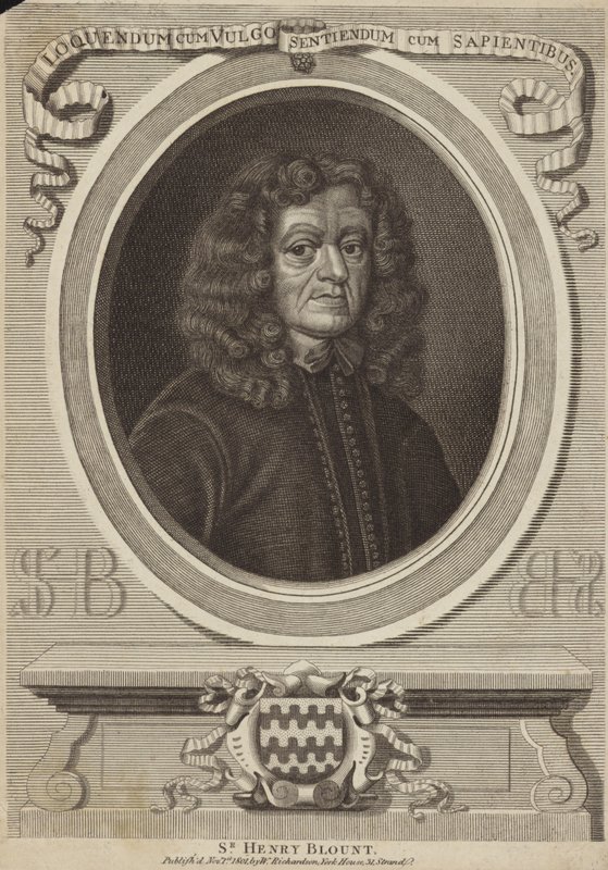 Porträtt av Sir Henry Blount av English School