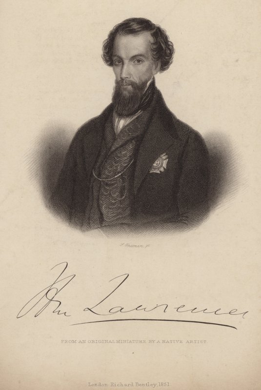 Porträtt av Sir Henry Lawrence av English School