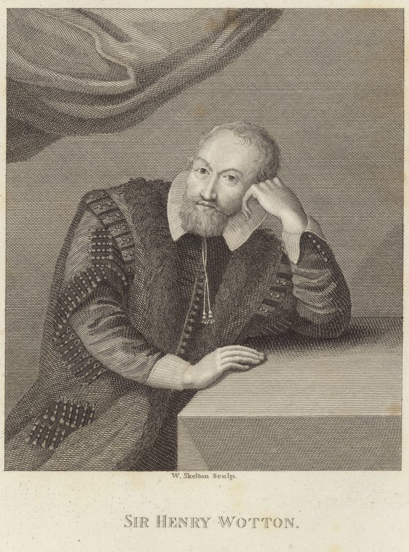 Porträtt av Sir Henry Wotton av English School