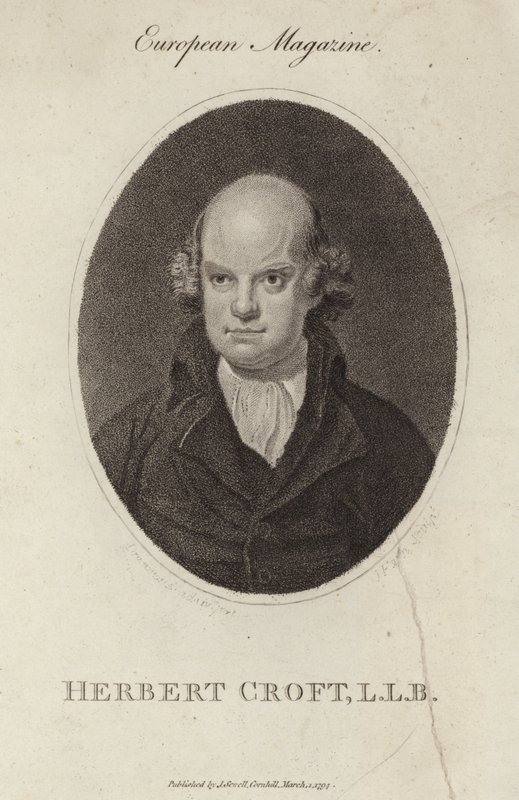 Porträtt av Sir Herbert Croft av English School