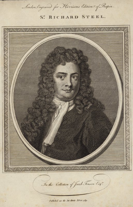 Porträtt av Sir Richard Steele av English School