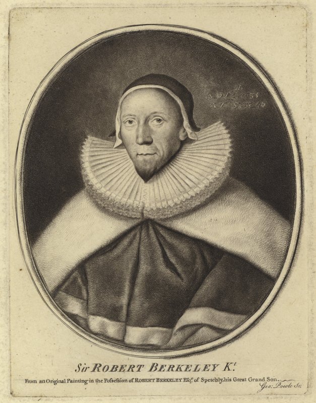 Porträtt av Sir Robert Berkeley av English School