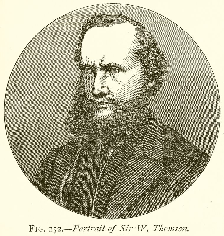 Porträtt av Sir W. Thomson av English School