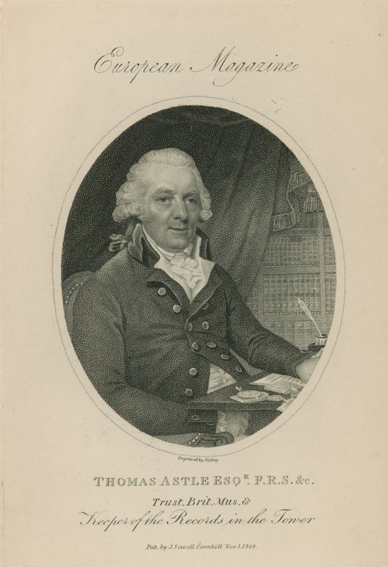 Porträtt av Thomas Astle av English School