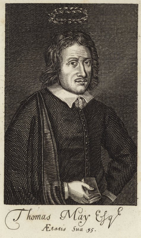 Porträtt av Thomas May av English School