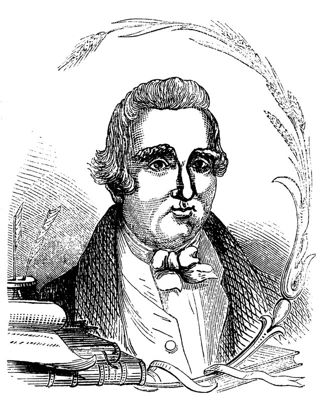 Porträtt av William Cobbett (gravyr) av English School