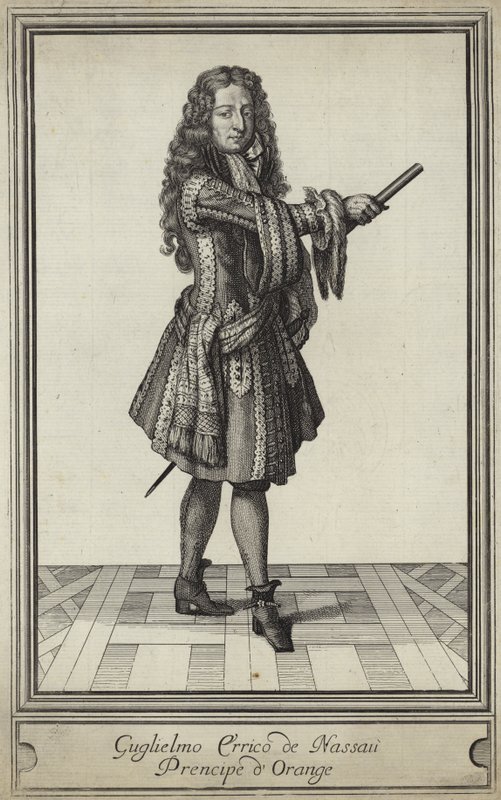 Porträtt av William III av England av English School
