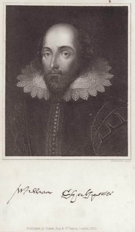 Porträtt av William Shakespeare av English School