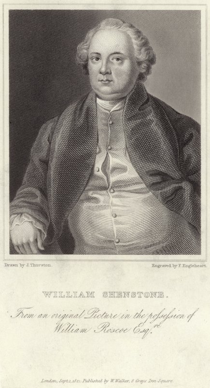Porträtt av William Shenstone av English School