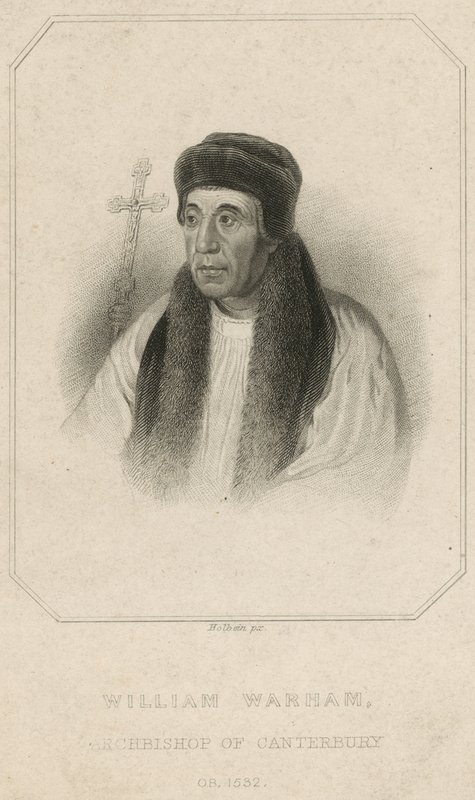 Porträtt av William Warham av English School