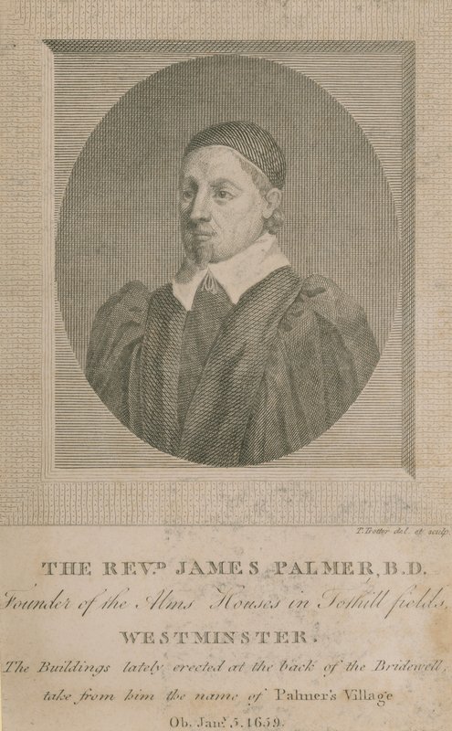 Porträtt av pastor James Palmer av English School