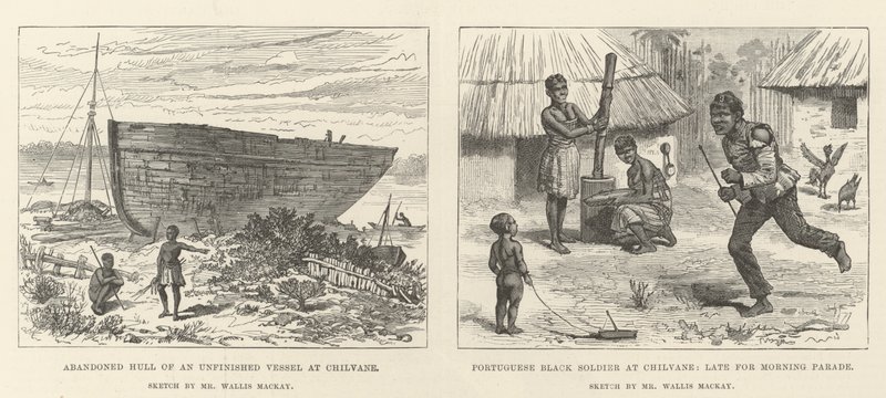 Portugisiska Östafrika (gravyr) av English School