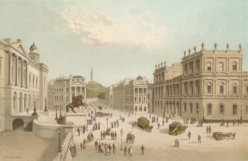 Postkontor, Register House og Calton Hill - Edinburgh ons av English School