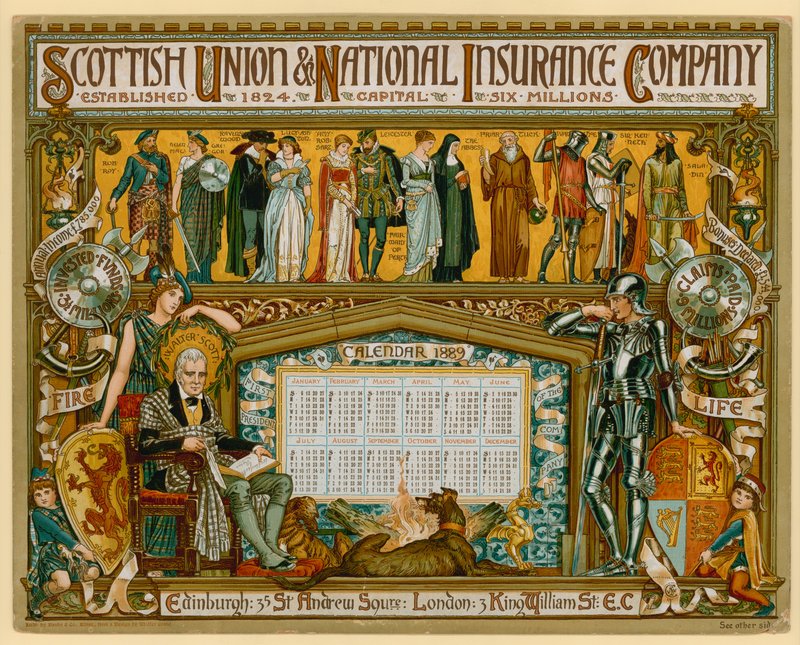 Affisch för Scottish Union & National Insurance Company av English School