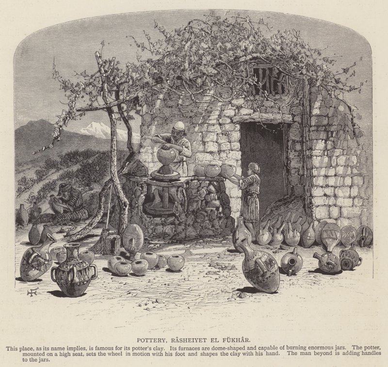 Keramik, Rasheiyet el Fukhar (gravyr) av English School
