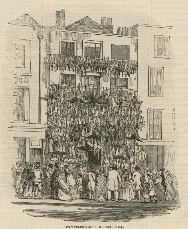Poulterers shoppar på Holborn Hill av English School