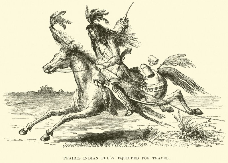 Prairie Indian fullt utrustad för resor av English School