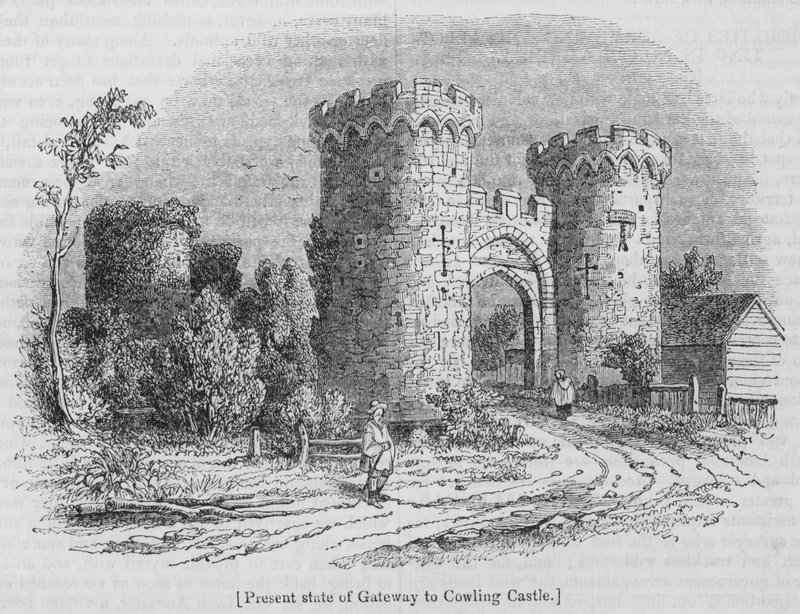 Nuvarande tillstånd Gateway to Cowling Castle av English School
