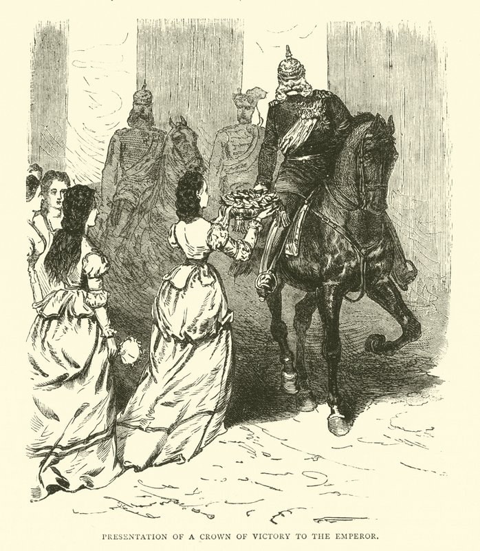 Presentation av en segerkrona till kejsaren, mars 1871 av English School
