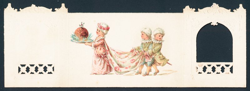 Presenterar The Christmas Pudding, Julkort av English School