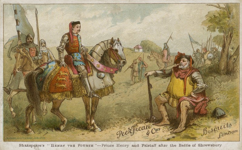 Prins Henry och Falstaff efter slaget vid Shrewsbury av English School