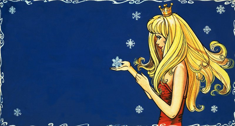 Prinsessan som fångar snöflinga av English School