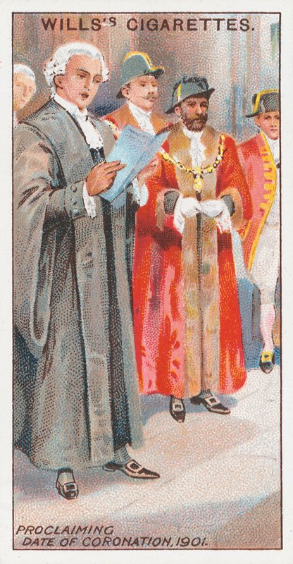 Proklamerar kröningsdatum, 1901 av English School