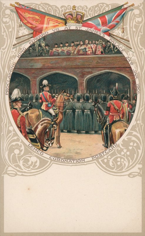 Proklamerar kung Edward VII vid St James