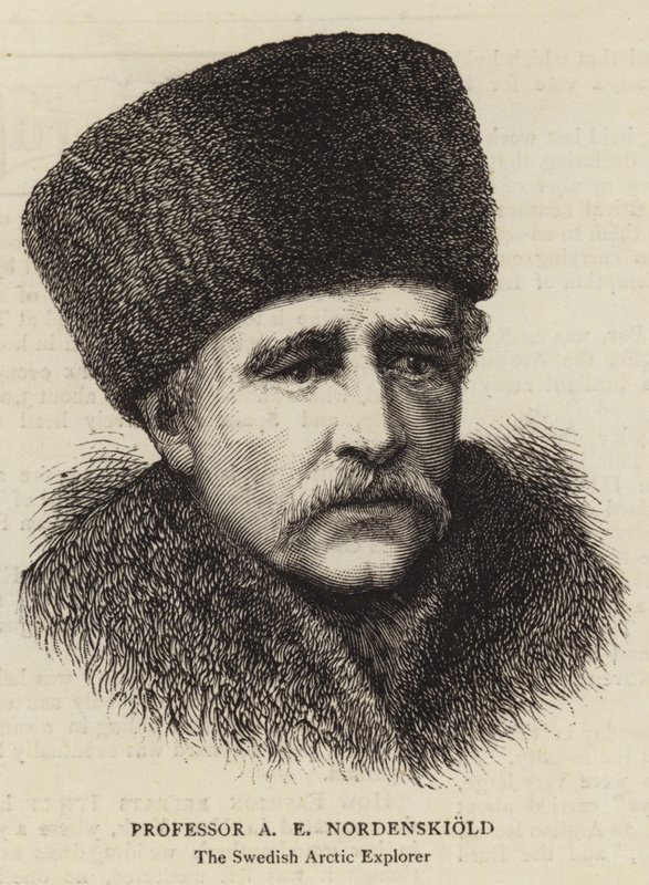 Professor A E Nordenskiold (gravyr) av English School