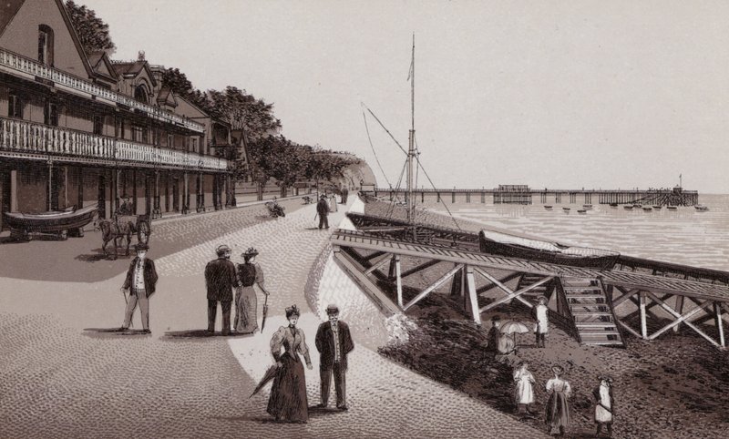 Promenade, Penarth (litho) av English School