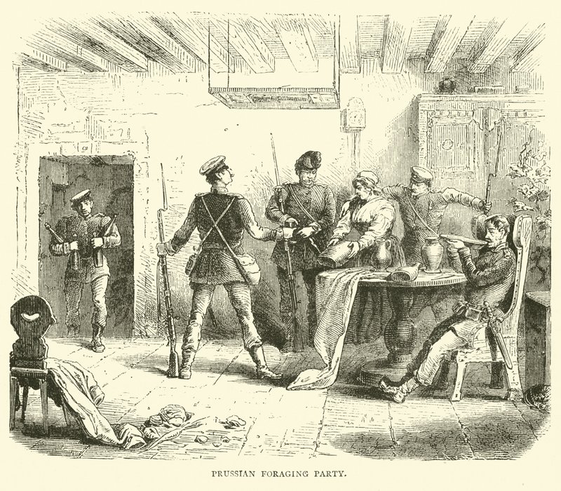 Preussiskt födosöksparti, mars 1871 av English School