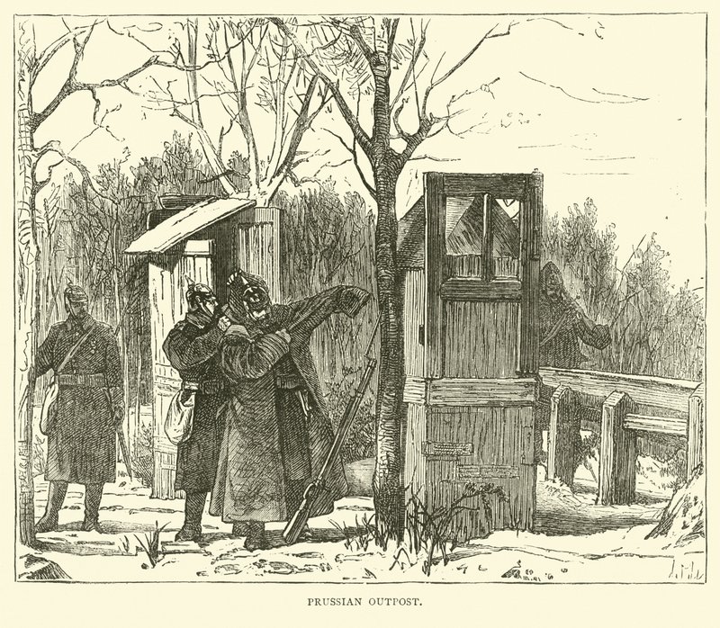 Preussisk utpost, september 1870 av English School