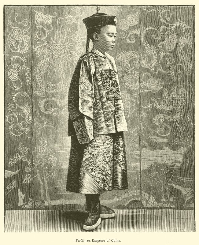Pu-Yi, ex-kejsare av Kina (gravyr) av English School