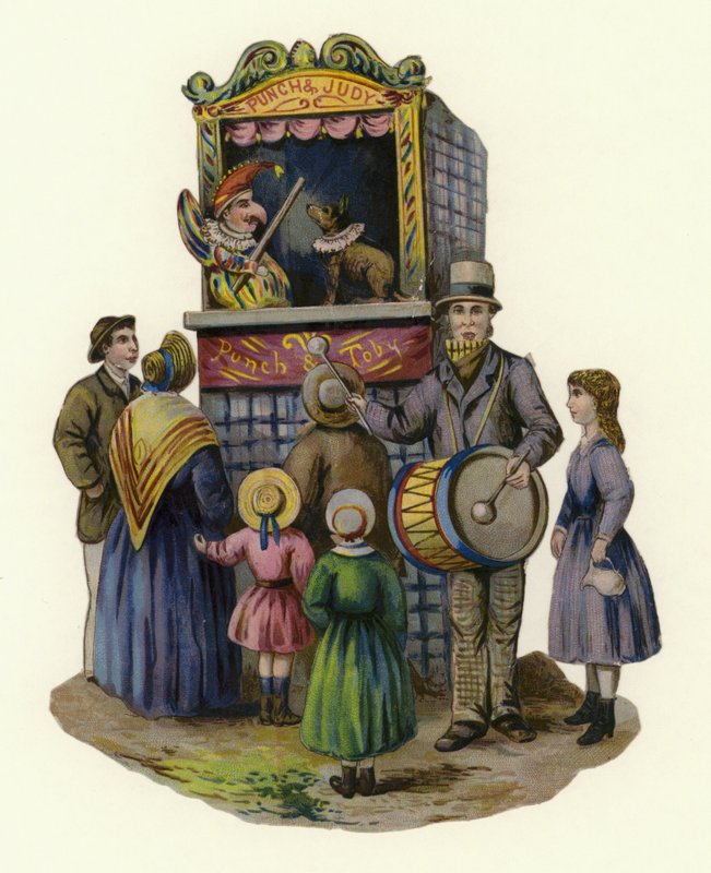 Punch och Judy Show av English School