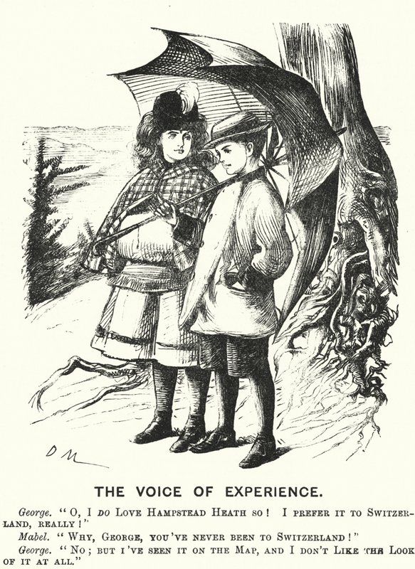 Punch tecknad: The Voice of Experience (gravyr) av English School