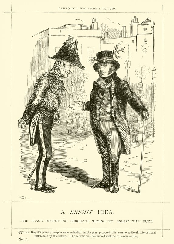Punch-karikatyr om John Bright: En lysande idé av English School