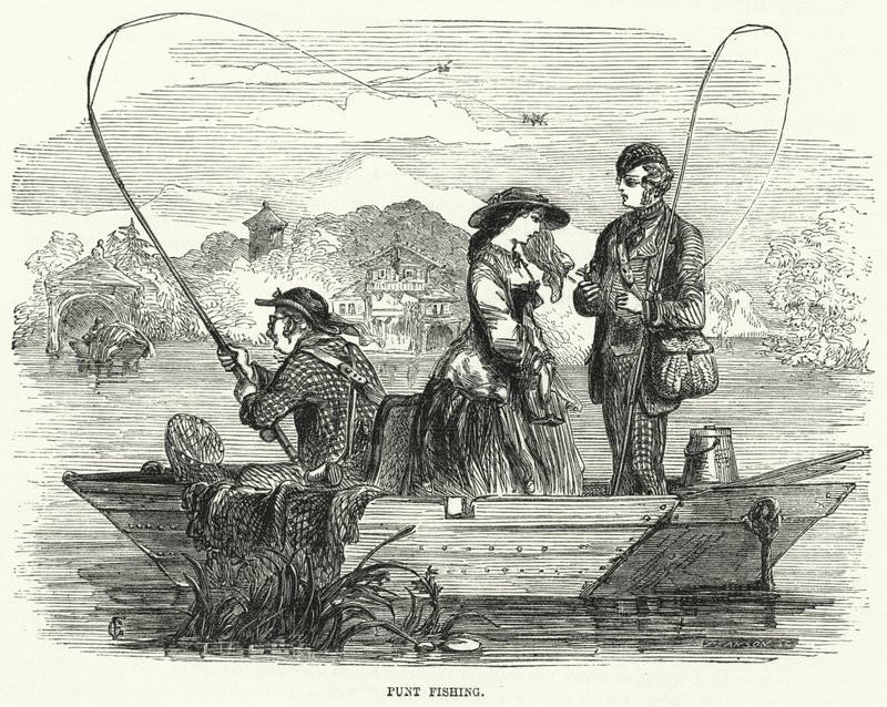 Punt Fishing (gravyr) av English School
