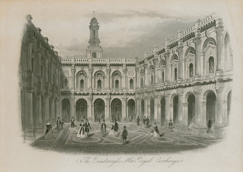 Quadrangle of the Royal Exchange, London av English School