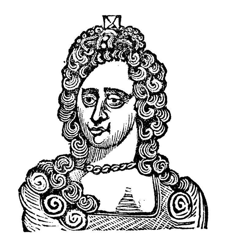 Queen Anne (träsnitt) av English School