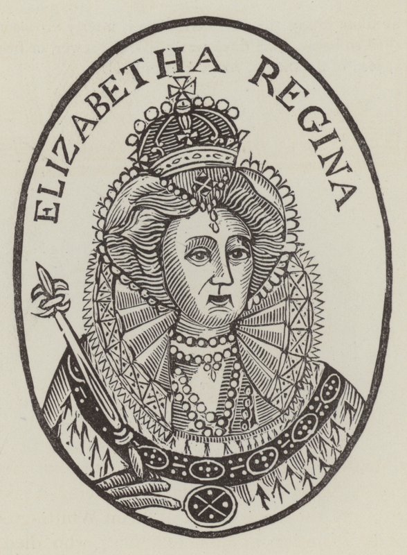 Drottning Elizabeth I (gravyr) av English School