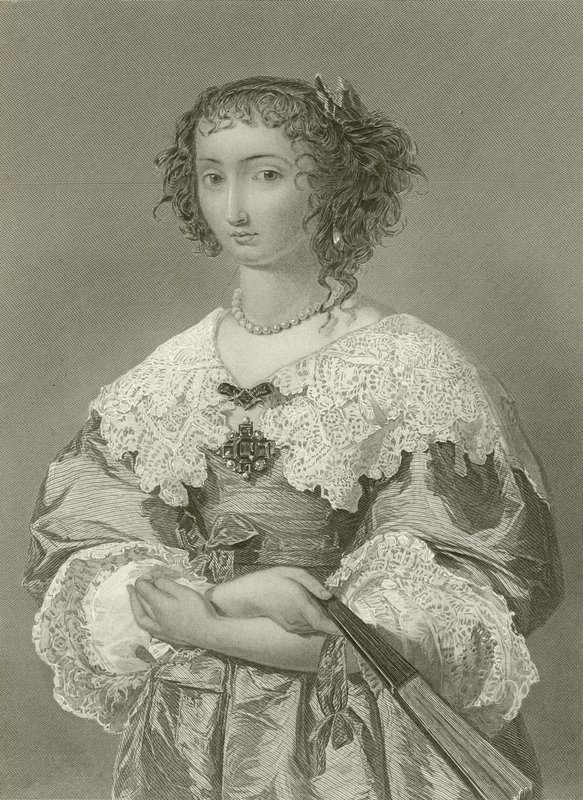 Drottning Henrietta Maria, drottning av kung Karl I av English School
