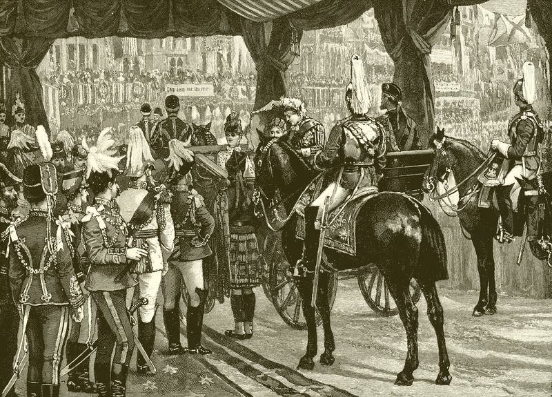 Queen Victoria, Jubilee, Westminster Abbey, tränare, hästar av English School