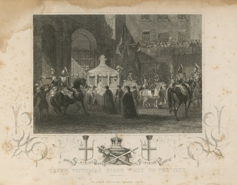Drottning Victorias första besök i staden, 9 november 1837 av English School
