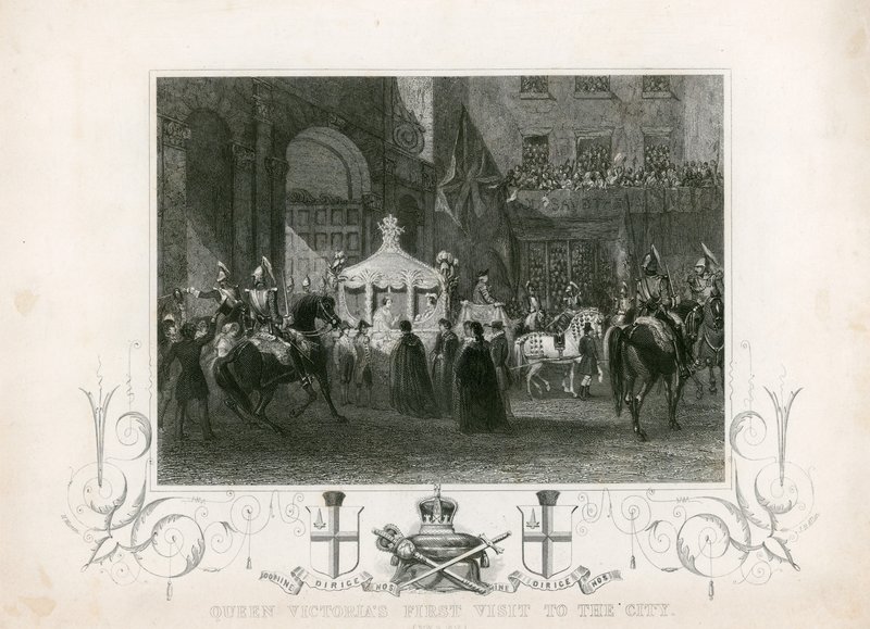 Drottning Victorias första besök i City of London, 9 november 1837 av English School