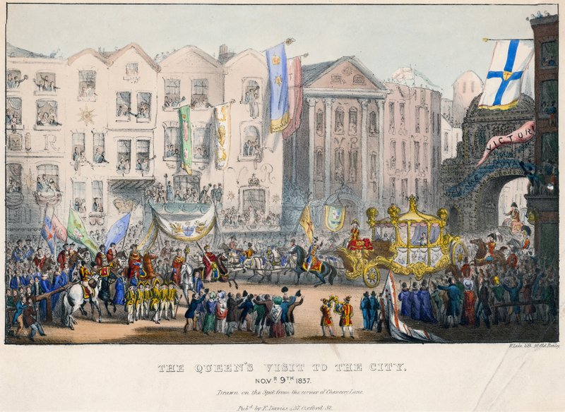 Drottning Victorias första besök i City of London, 9 november 1837 av English School