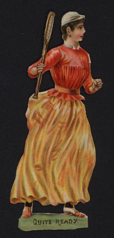 Ganska klar, tennis (chromolitho) av English School