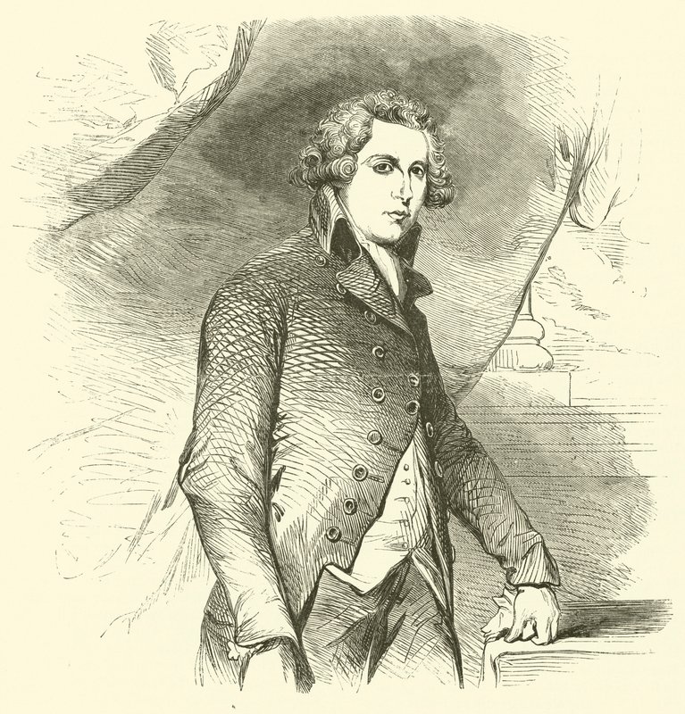 R B Sheridan (gravyr) av English School