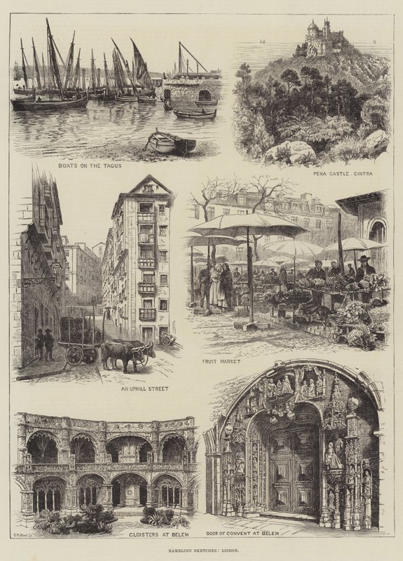 Rambling Sketches, Lissabon (gravyr) av English School