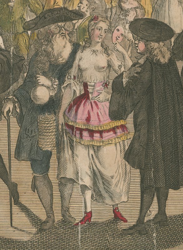 Ranelagh trädgårdar. Maskerad för den venetianska ambassadören, 1749 av English School