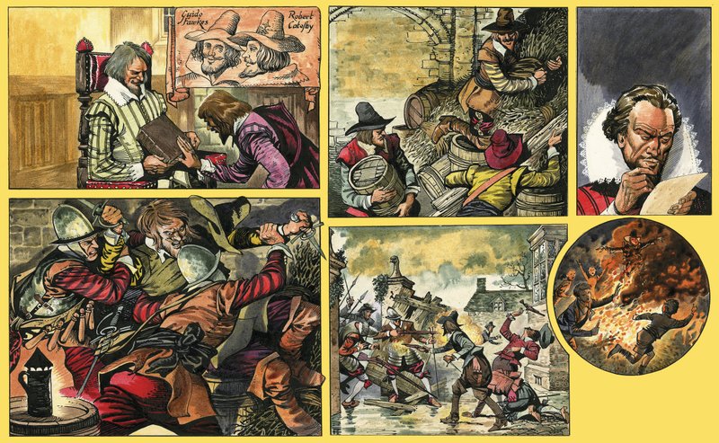 Ranger tittar på Guy Fawkes av English School